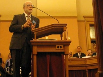 Tom Bell, president of the Kansas Hospital Association, has testified before state legislators on the benefits of Medicaid expansion. Bell challenged Kansas Gov. Sam Brownback on his comments regarding Medicaid in a recent letter. (Photo: Dave Ranney | KHI News Service)