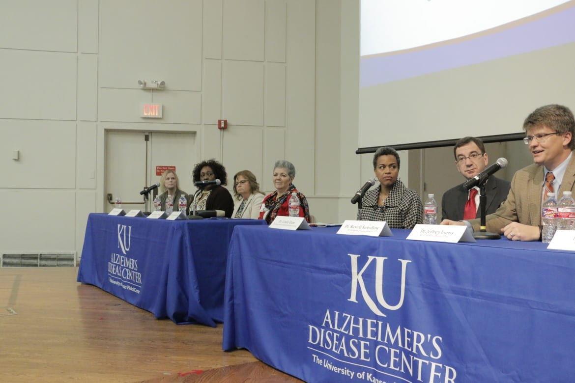 Panelists at Alzheimer's forum