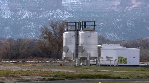 The renewable natural gas project in Grand Junction, Colorado, cost $2.8 million. It will pay for itself in seven years. (Rebecca Jacobson | Harvest Public Media)