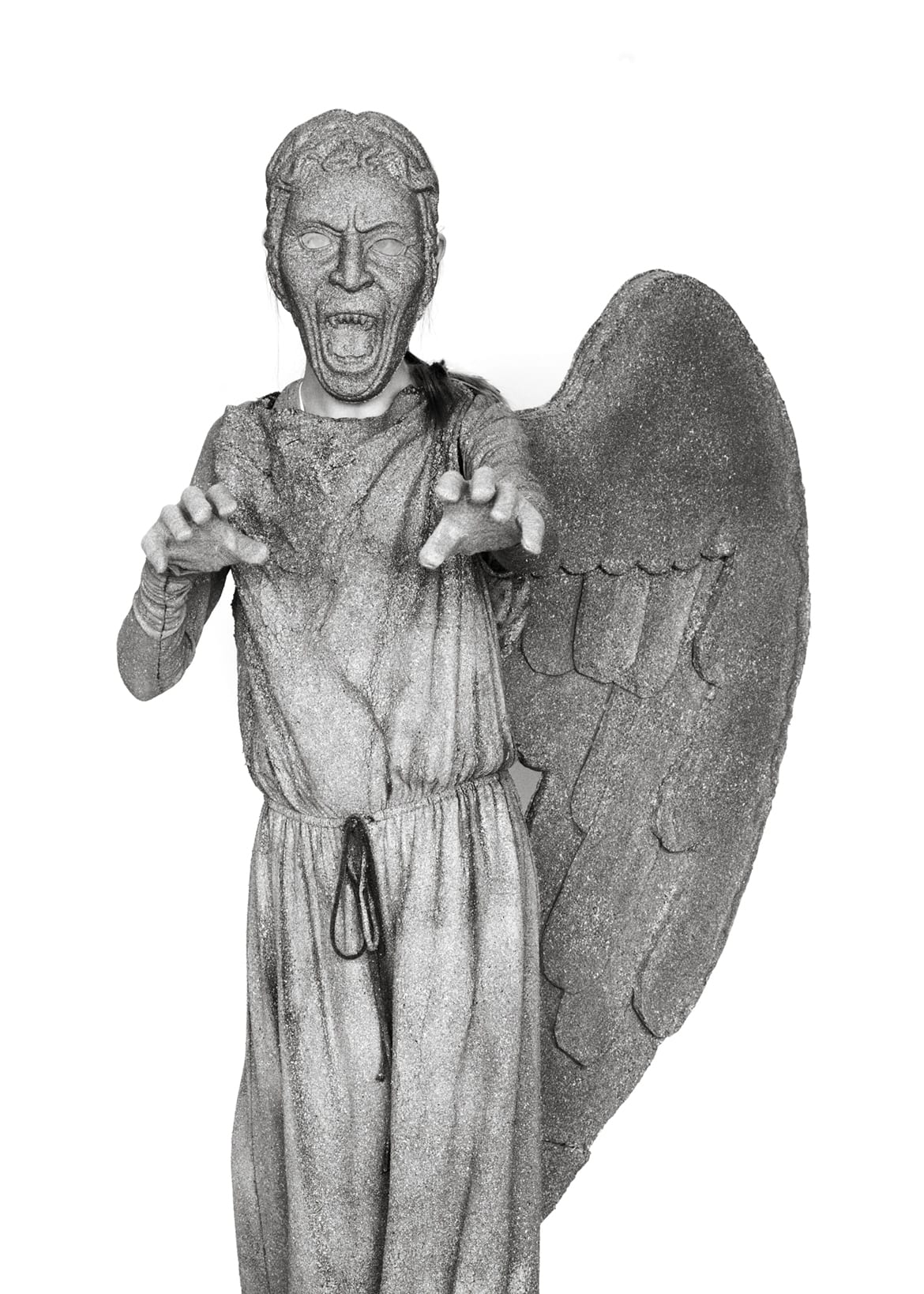 Alexis Cournoyer as weeping angel from Doctor Who