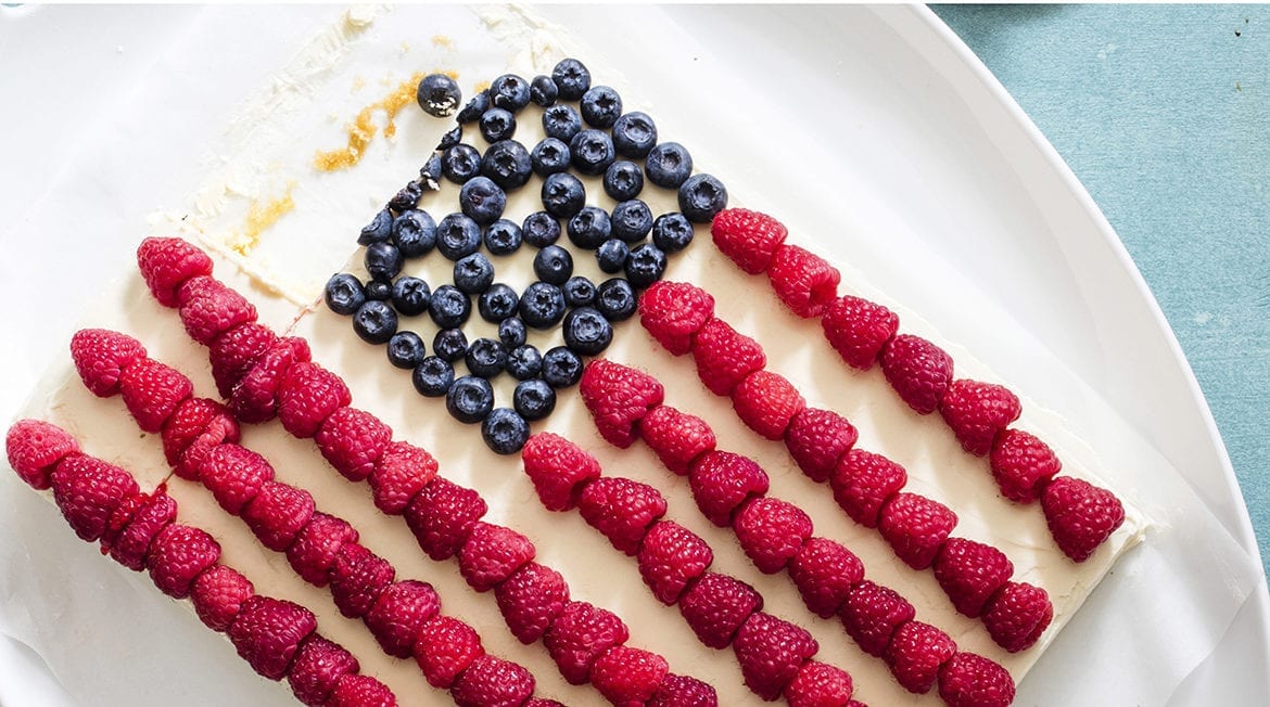 U.S. flag cake recipe