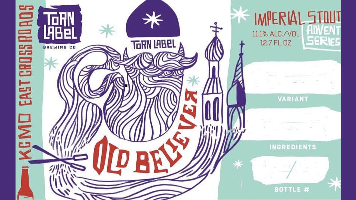 Old Believer is a holiday release for Torn Label Brewing Co.