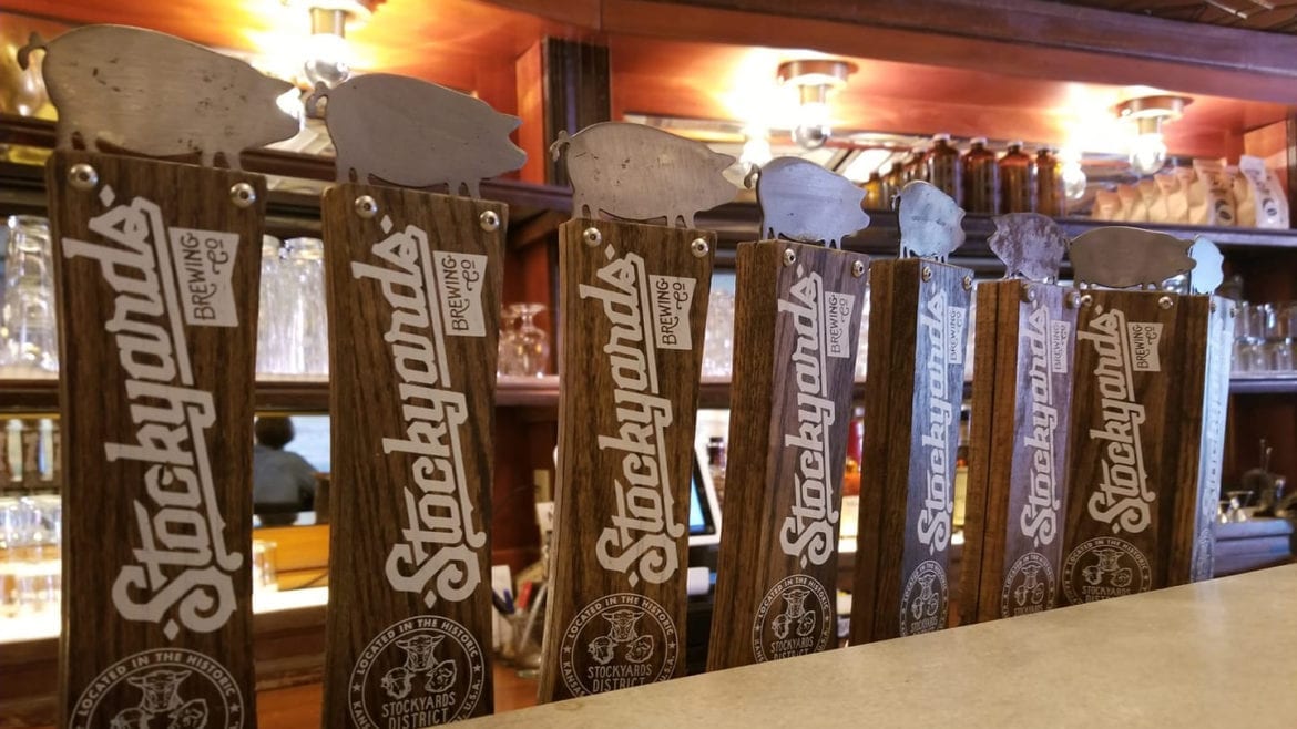 Stockyards Brewing Co. tap handles