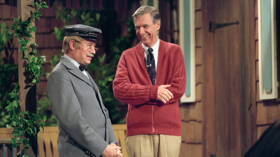Fred Rogers and David Newell