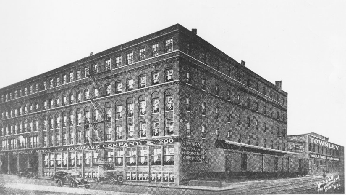 old photo of Townley Metal Co. building