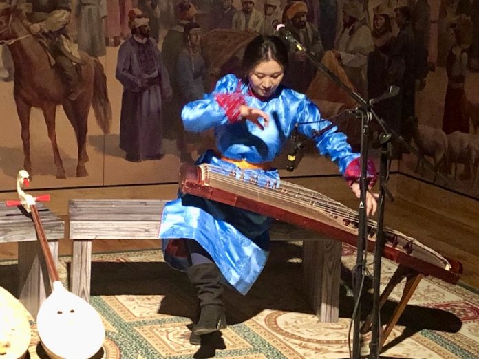 The Genghis Khan exhibition at Union Station also features live performances by Mongolian musicians.