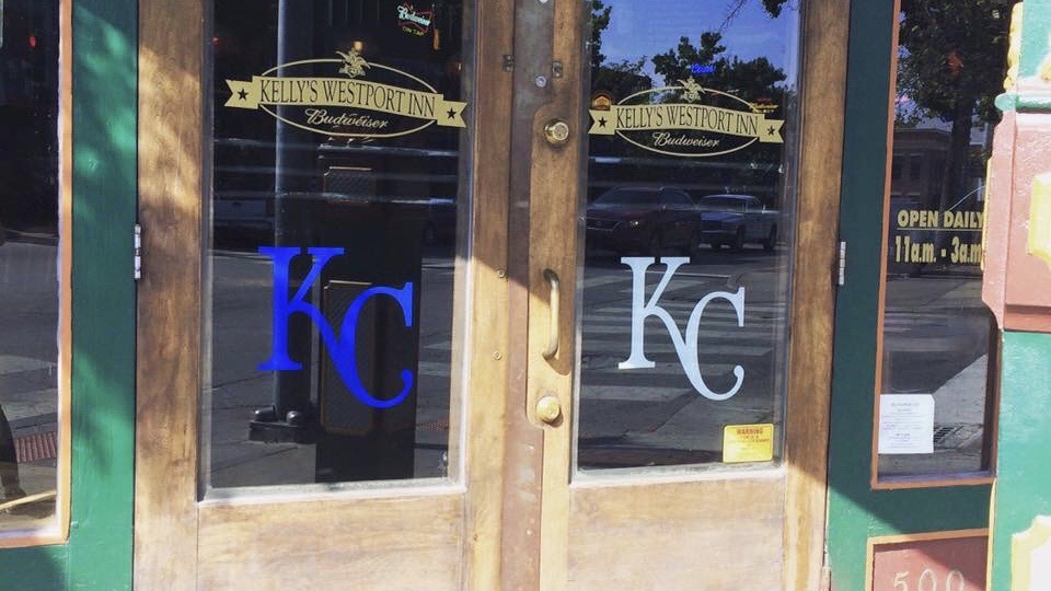 Kelly's doors don the Royals logo