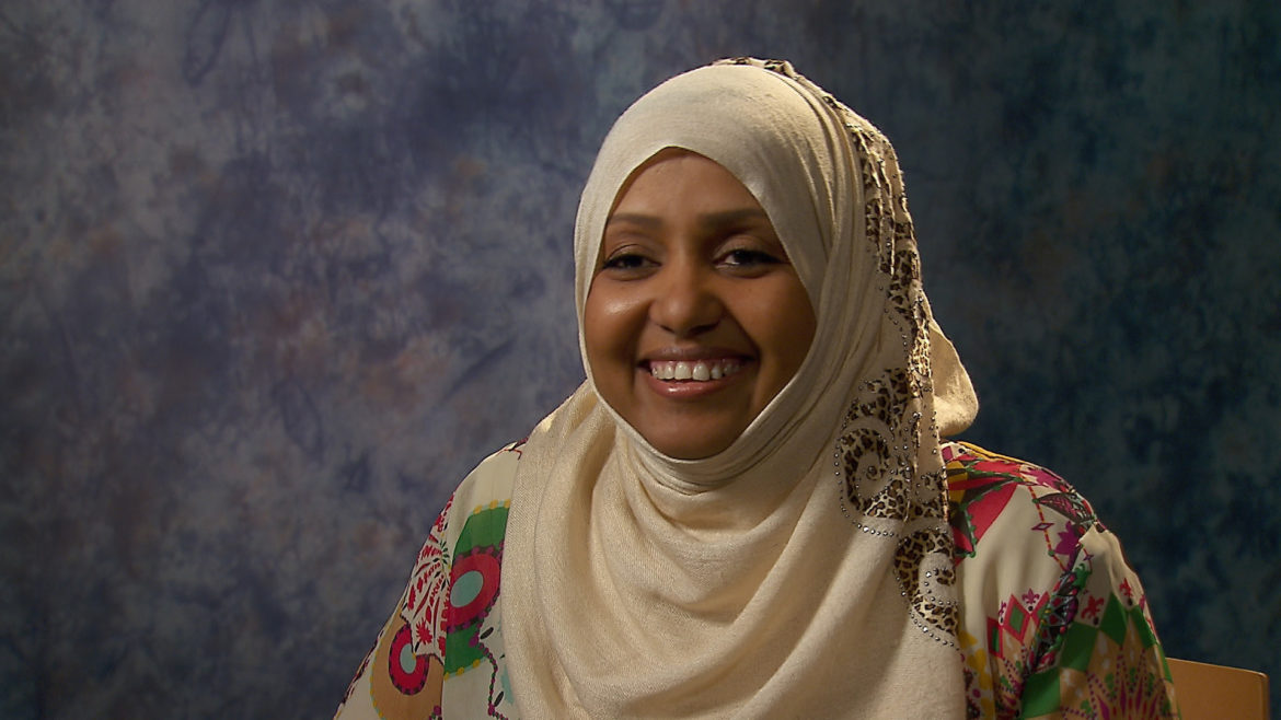 Muna Abdi is a care specialist for Jewish Vocational Service.
