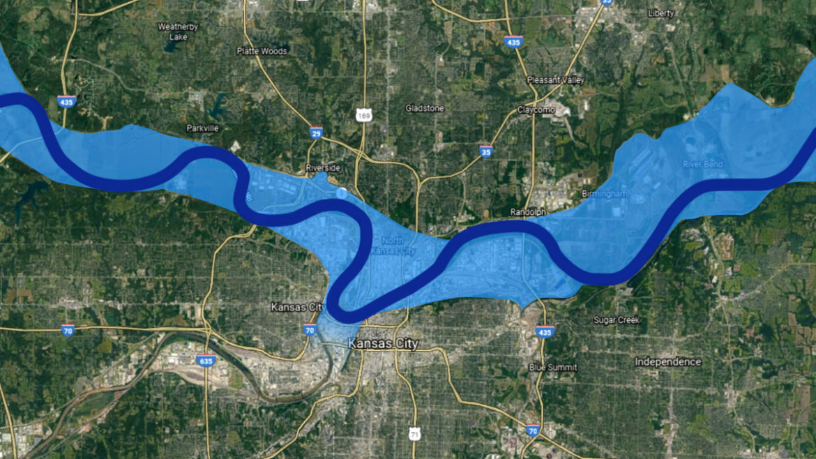 Missouri River channel