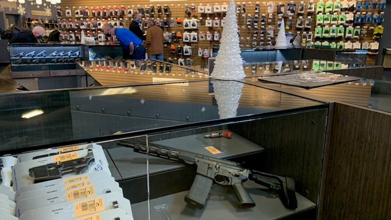 Gun display at Frontier Justice