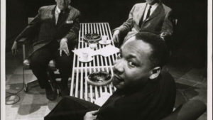 Martin Luther King, Jr. sat for an interview with longtime Kansas City broadcaster Walt Bodine and his colleague Bill Griffith.