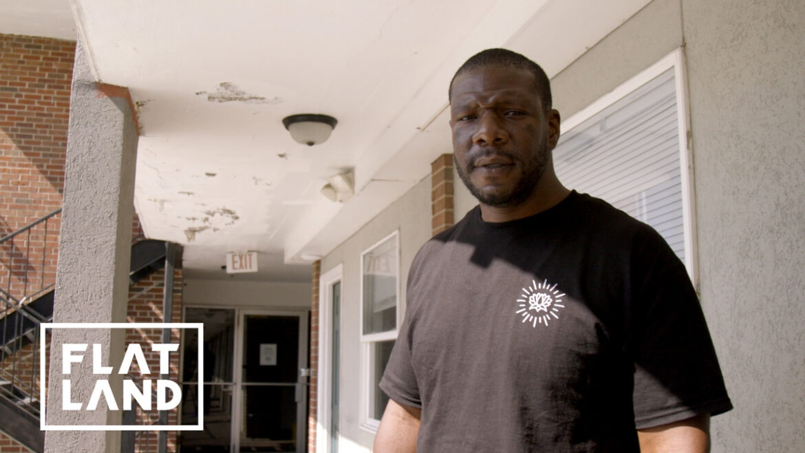 Jamal on porch- Flatland Houseless in KC Episode