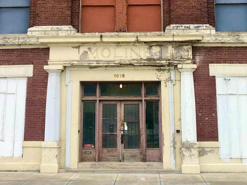 One of the historic buildings in the West Bottoms redevelopment area proposed by SomeraRoad.