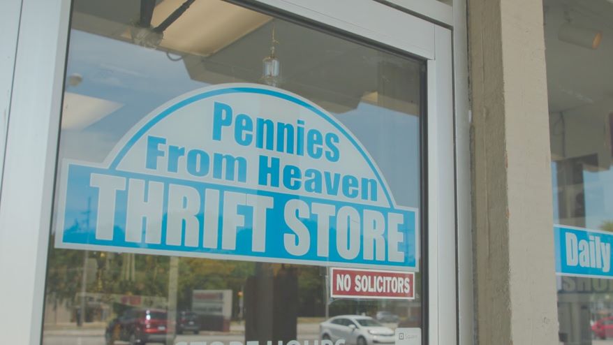 The Pennies From Heaven storefront.