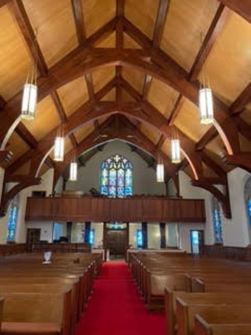The sanctuary at Central United Methodist Church.