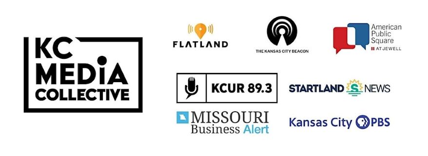 Logo listing the members of the KC Media Collective.