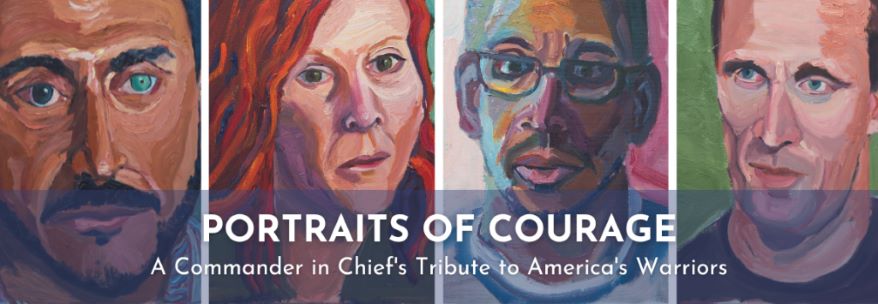 Four Portraits of Courage paintings.
