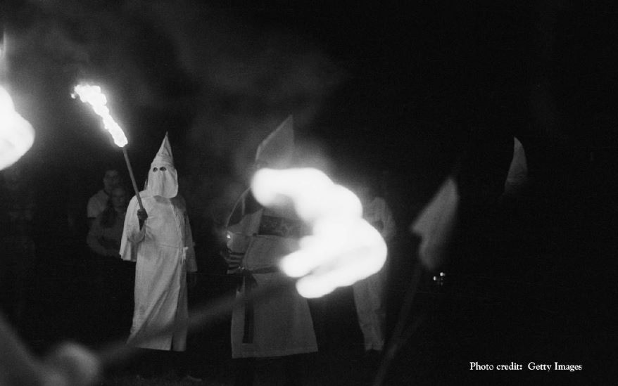 Klansmen in East Windsor, Connecticut, in 1986.