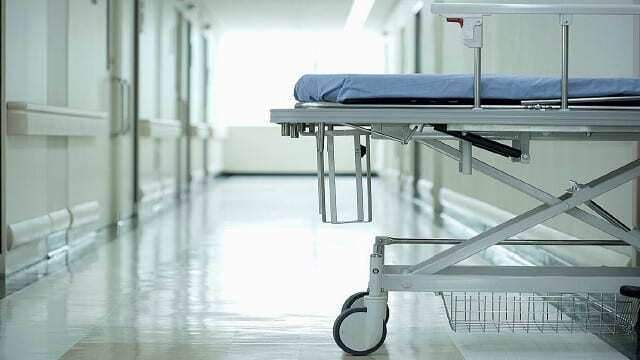 A hospital bed.