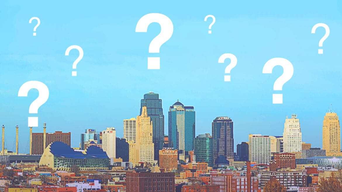 Image of kc skyline with question marks