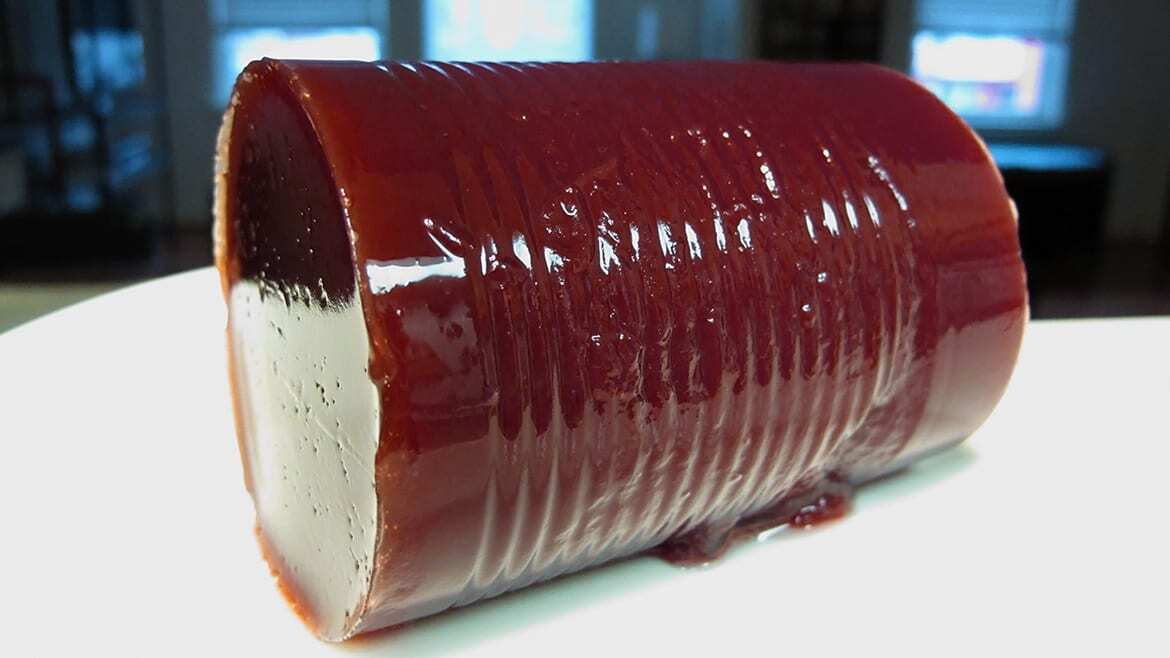 Close-up of cranberry sauce