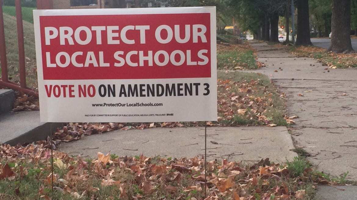 The Protect Our Local Schools coalition has been working to defeat Amendment 3 since July. (Photo by Lindsey Foat | The Hale Center for Journalism)