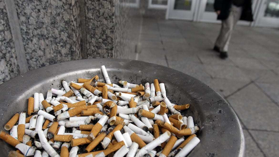 Full ashtray