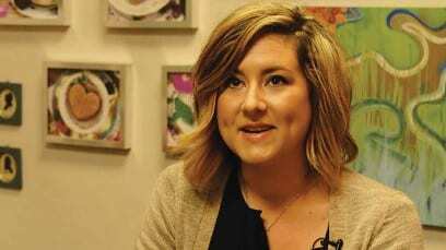 Callie England, creator of Rawxies is featured in "90 on the Clock," premiering here next Wednesday, Sept. 23.