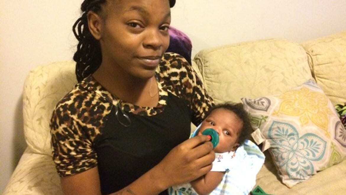 Tanesha Horton, 21, of Kansas City, Kansas, says she worries about the health of her son, D'won, who was born in November. (Photo: Alex Smith | Heartland Health Monitor)