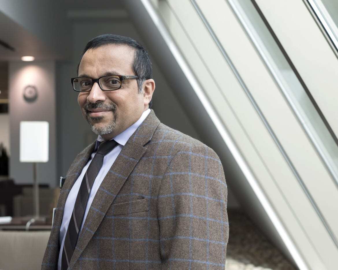 Dr. Hussain Haideri, at work in Kansas City.