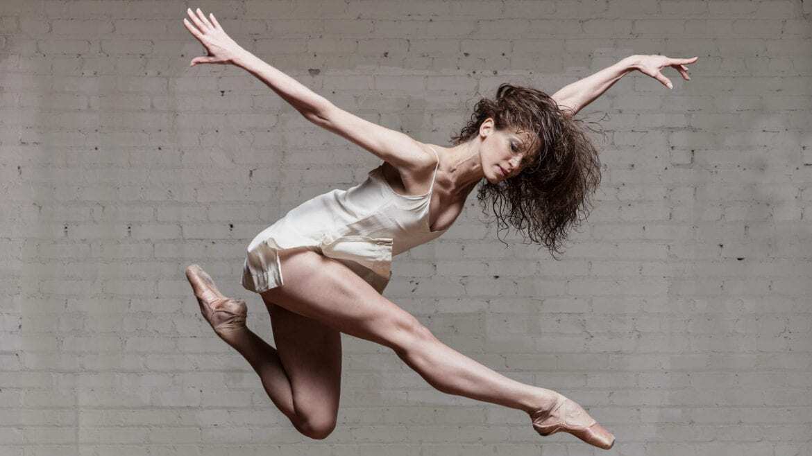A dancer mid-flight