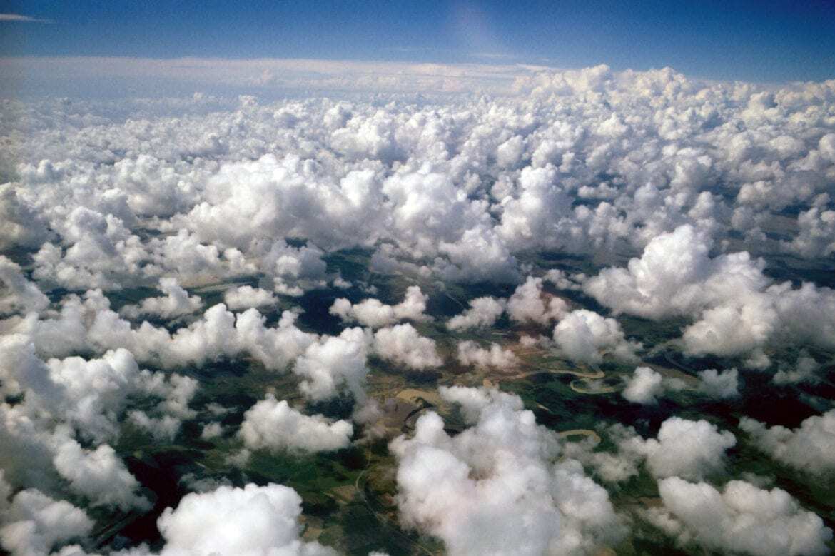 Clouds in the sky.