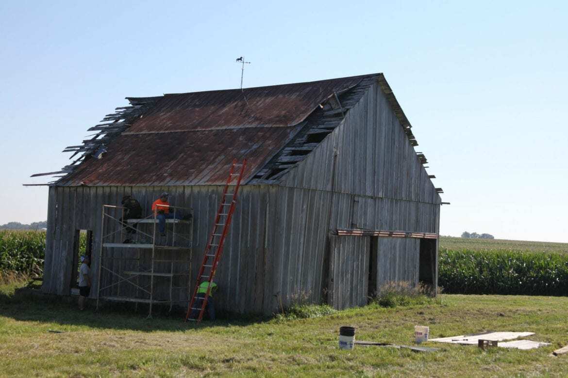 A barn.