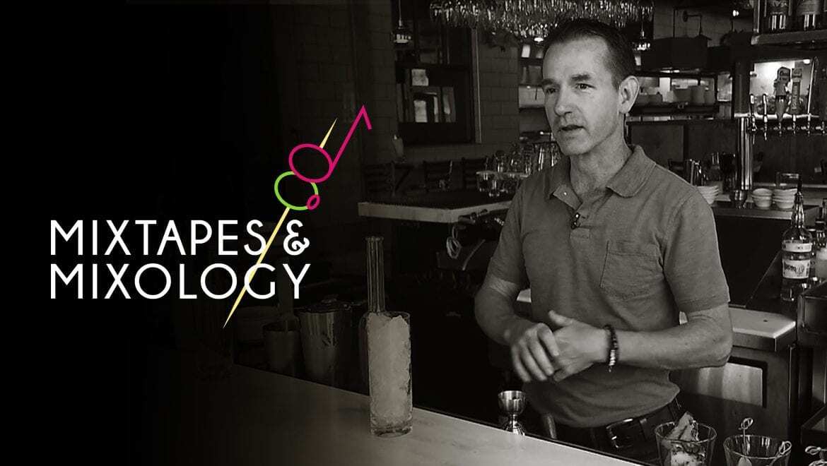 A male bartender