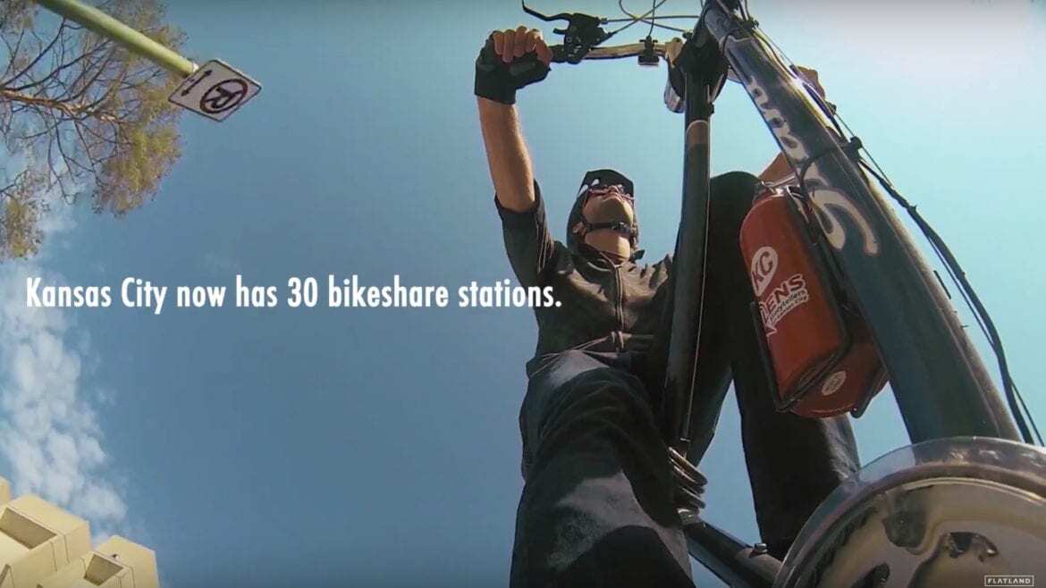 A man on a bike