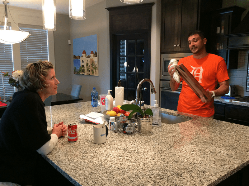 The Hashmis at home