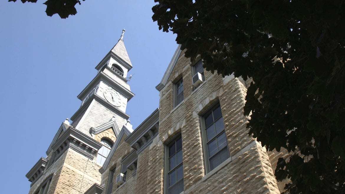clock tower at park university