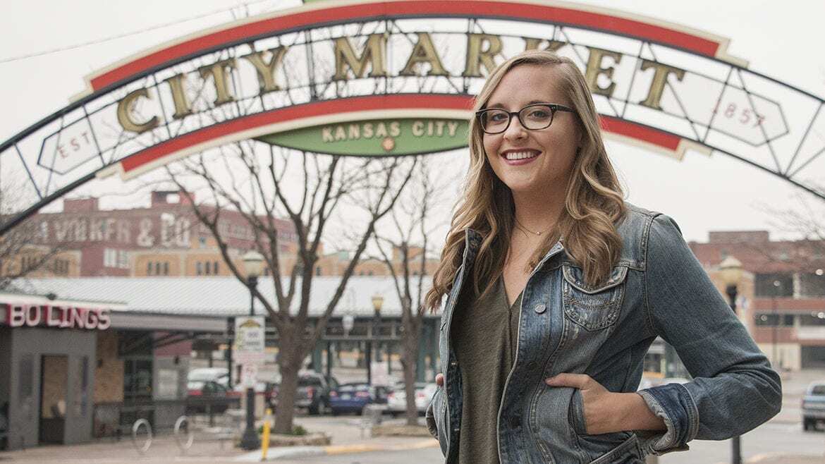 Bailey Barry in the City Market