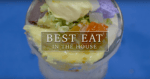 a frozen-looking dessert with the words "Best Eat in the House."