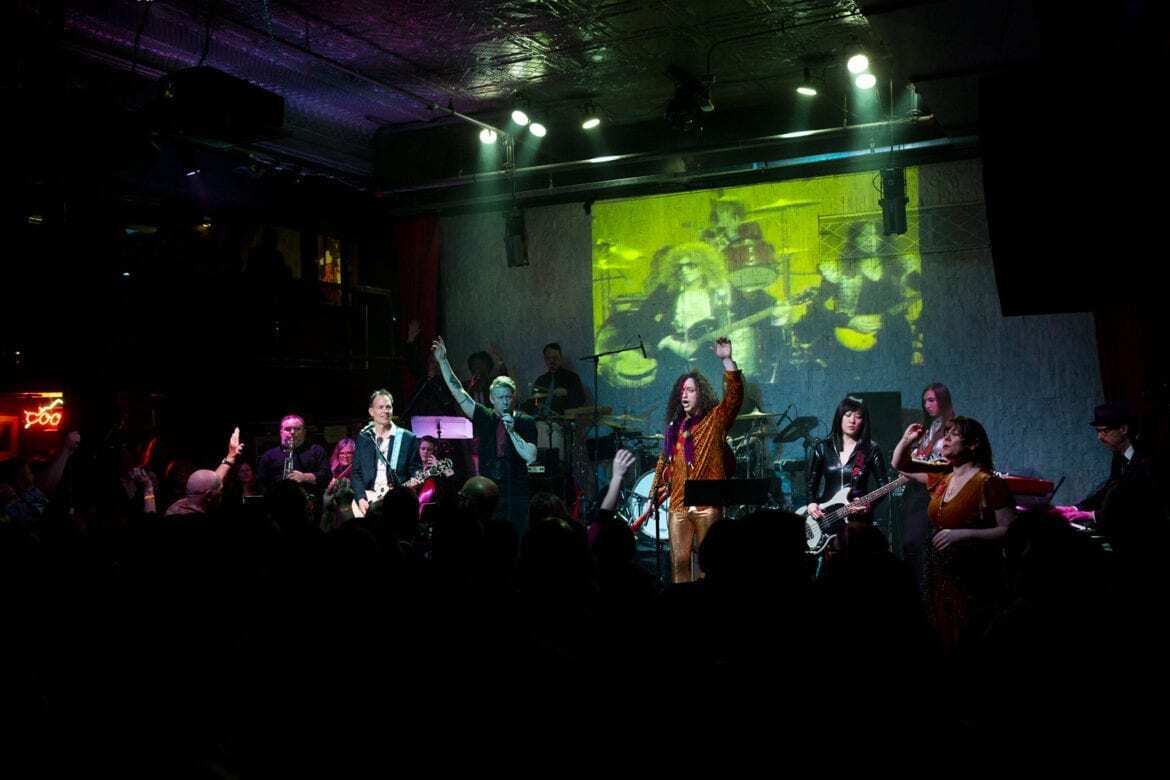 A band on stage