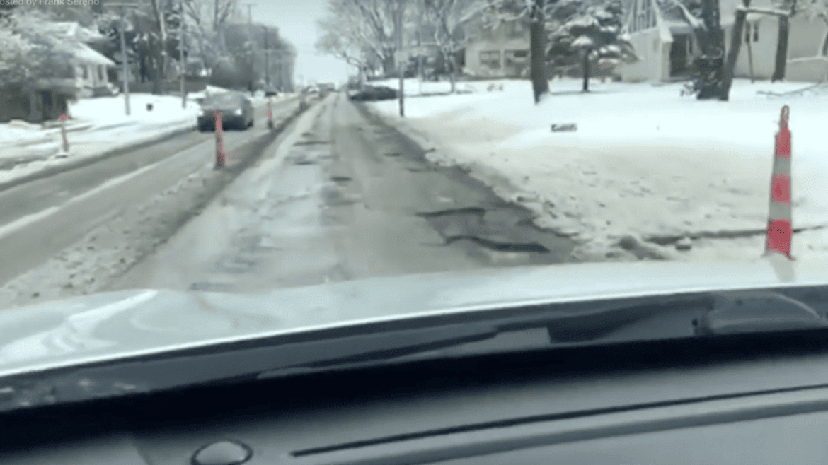 Potholes on 75th Street