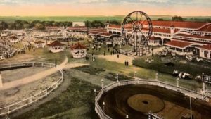 A postcard aerial view of Fairyland Park.