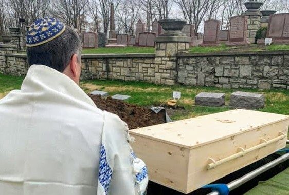 A graveside service