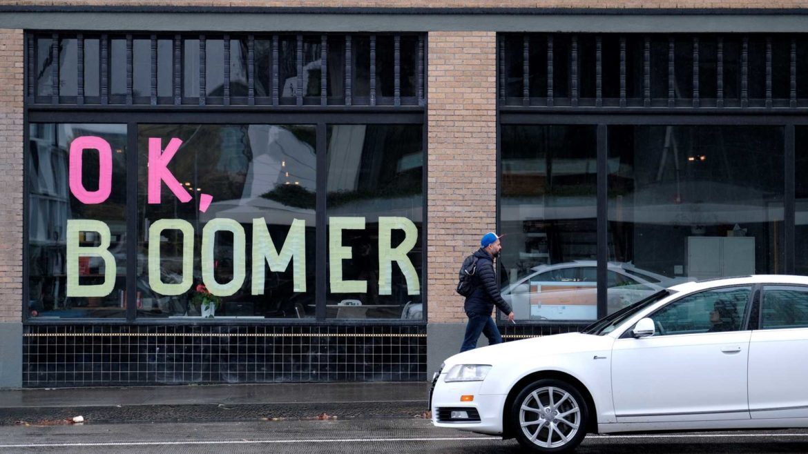 OK Boomer sign