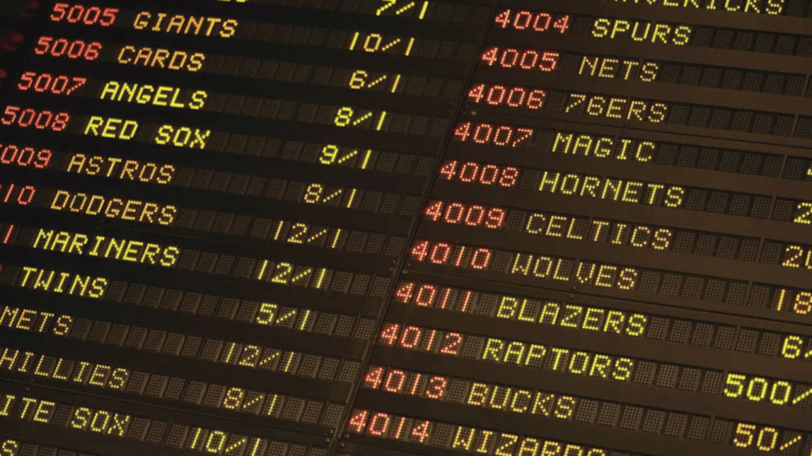 Sports betting lines.