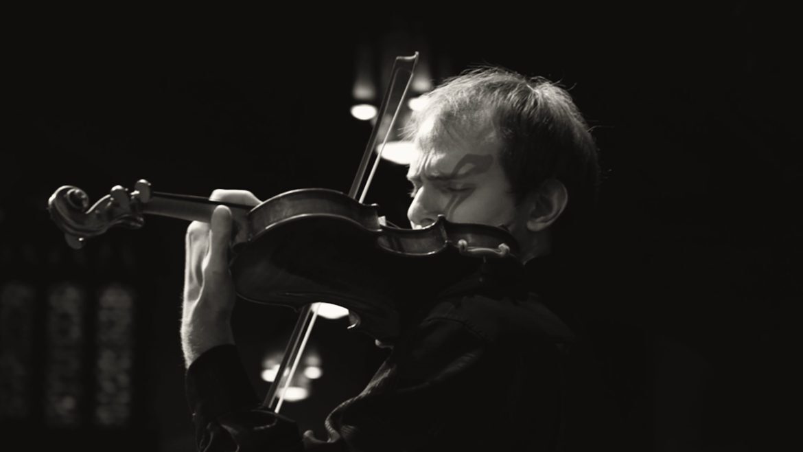 Violinist Igor Khukhua performs