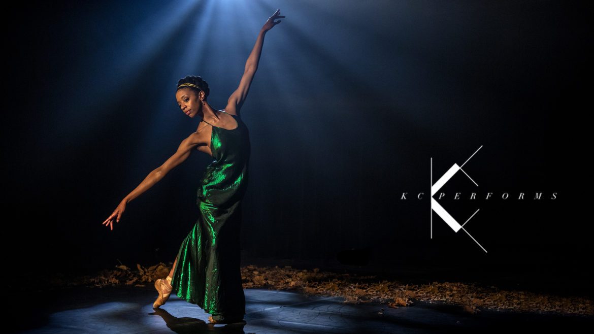 Dacer Whitney Huell poses, arms outstretched diagonally, for her performance of "What Angel Wakes Me" from a Midsummer Night’s Dream, Act III, Scene I.