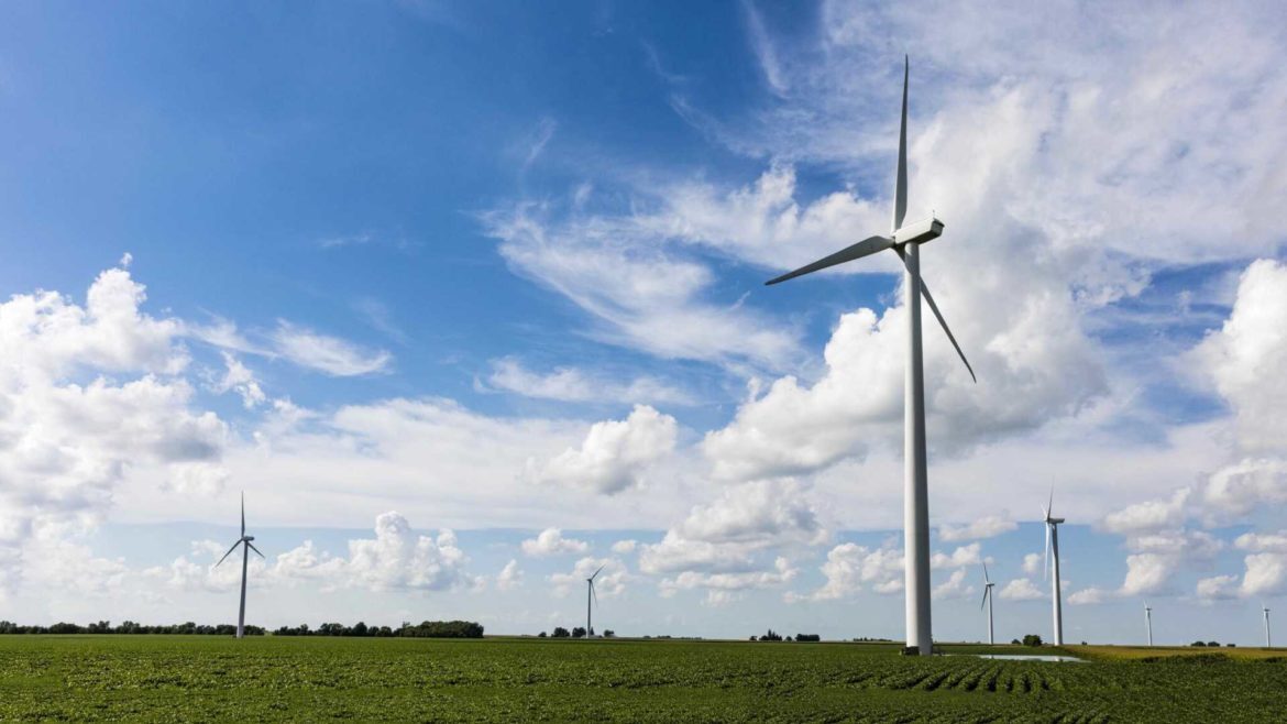 Winds turbines.