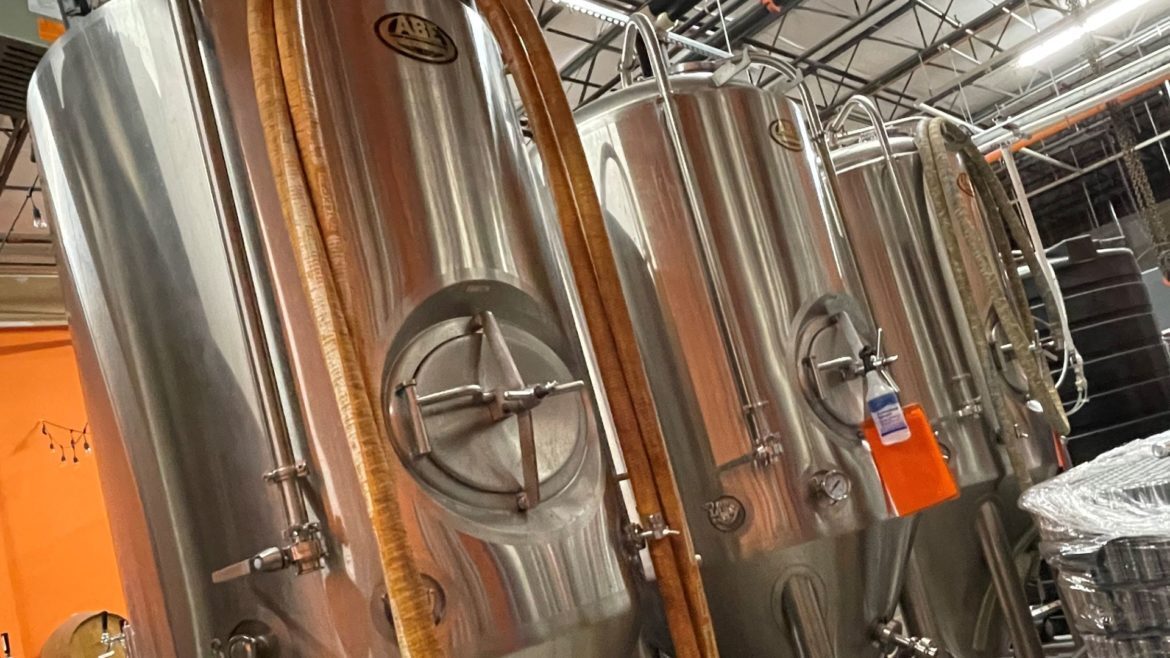 Tanks at Limitless Brewing in Lenexa.