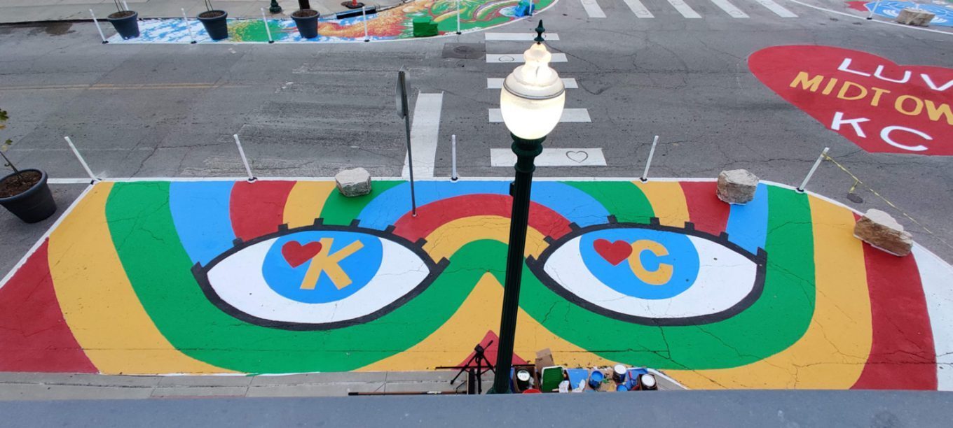 A Splash of Art and a Little Traffic Calming' - Flatland KC